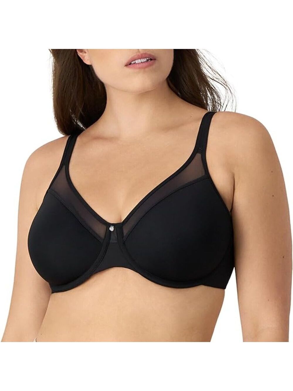 Bali One Smooth U Ultra Light Bra, Underwire T-shirt Bra #3439 Black 36D NWT